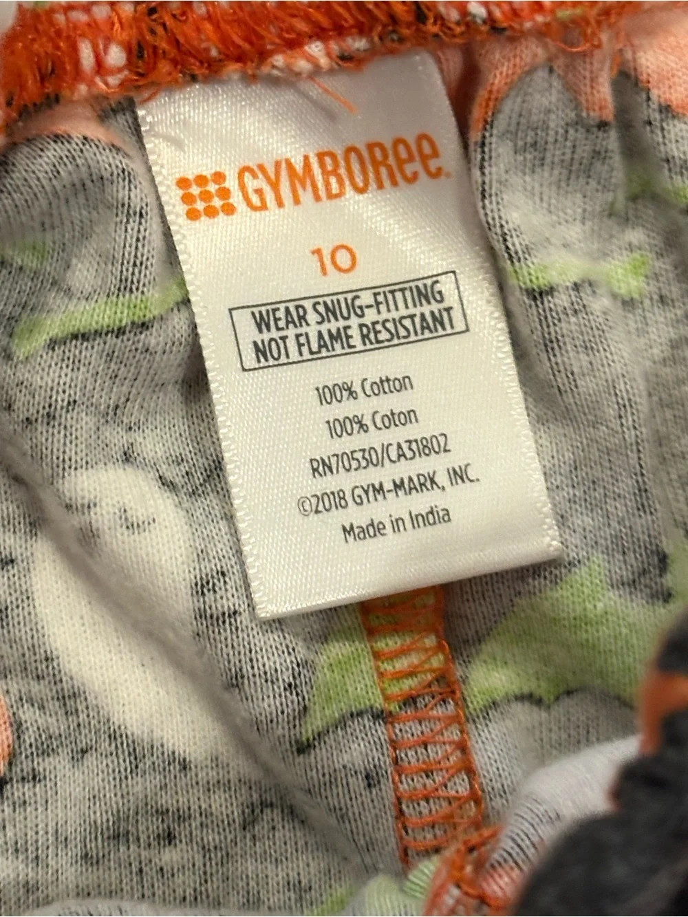 Gymboree Halloween Stripe Pajama Set